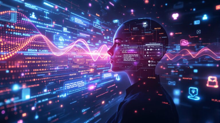 A futuristic AI insurance claims processing agent